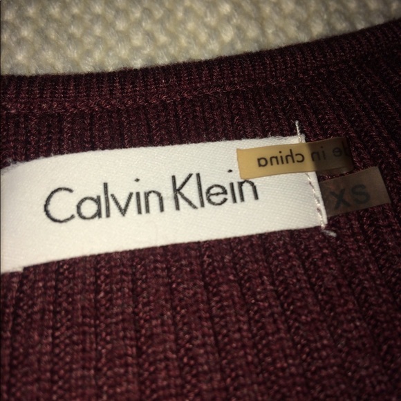 Calvin Klein XS Maroon Dress - Picture 3 of 4
